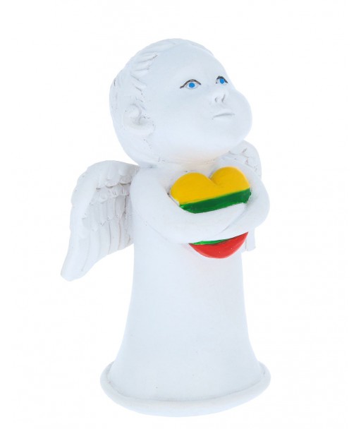 Skulptūra angelas laikantis širdį